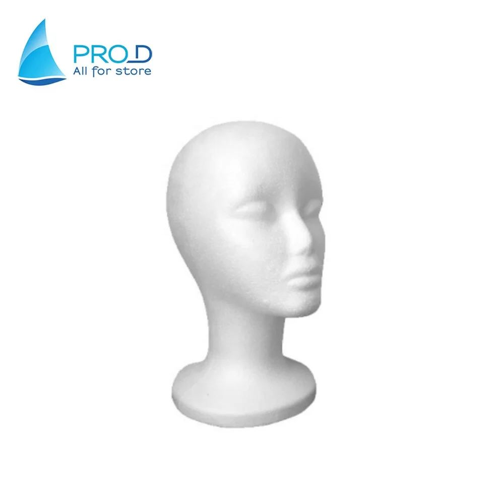 Men and women head hat hat scarf wig glasses props show   Foam mannequin head