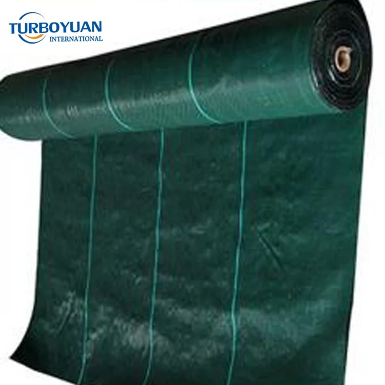 Agrotextil ground cover mesh / garden landscape fabric / green Polypropylene weed control mat to stop grass growing