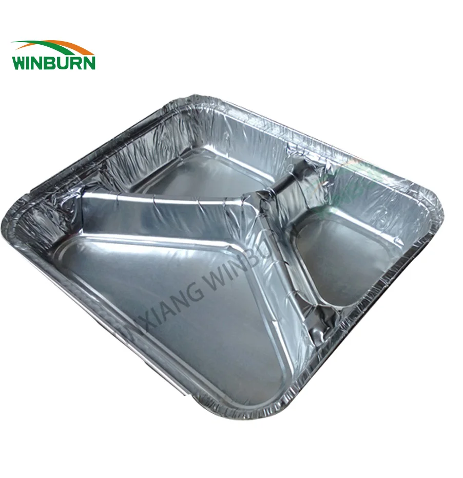 Aluminium foil plate for takeaway food