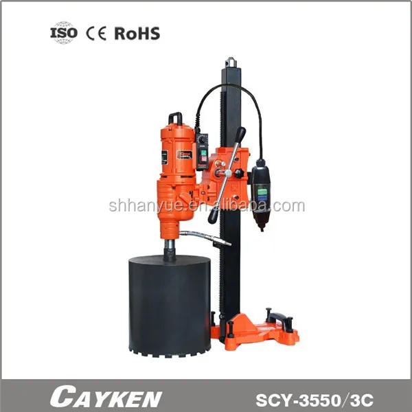 CAYKEN Three-shift Gear Speed Diamond Drill Professional Wet Core Drill Machine for Reinforced Concrete