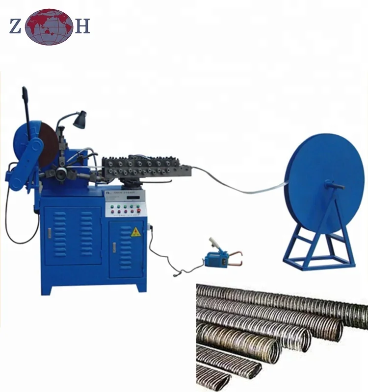 Spiral prestressed metal spiral tube making machine