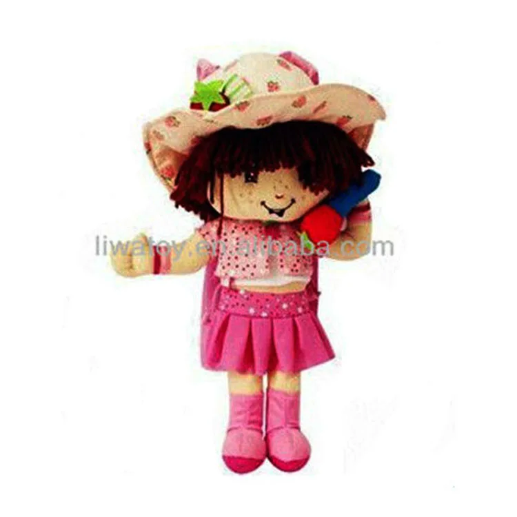 Custom Beautiful New Lovely Knitted Plush Stuffed Girl Doll Toy