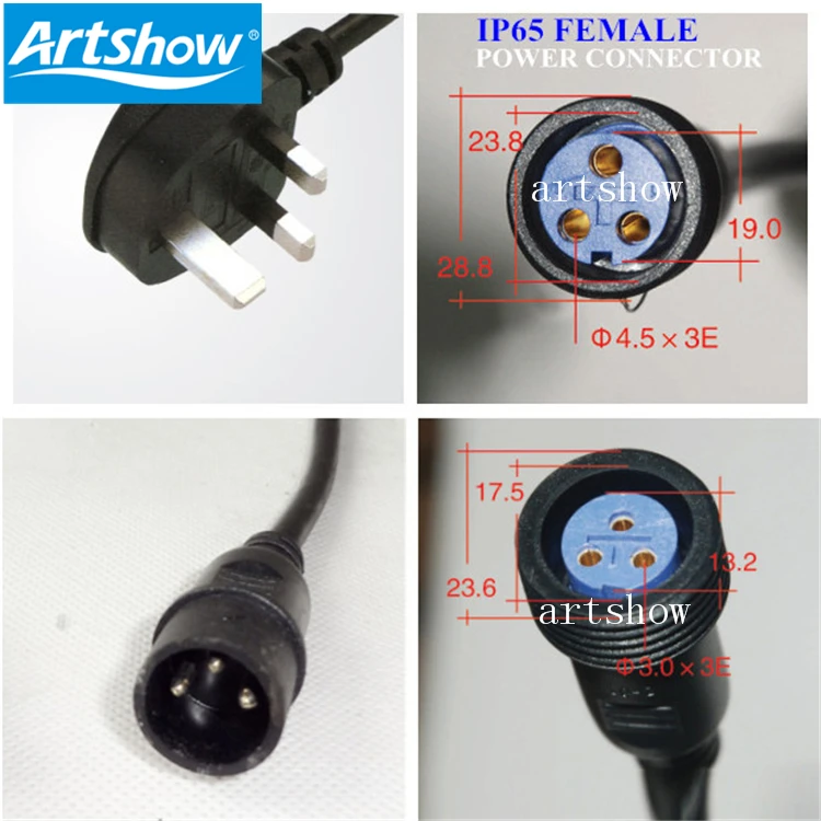waterproof led par light power cable outdoor led wall washer lighting power cable Outdoor Stage lights waterproof DMX cable