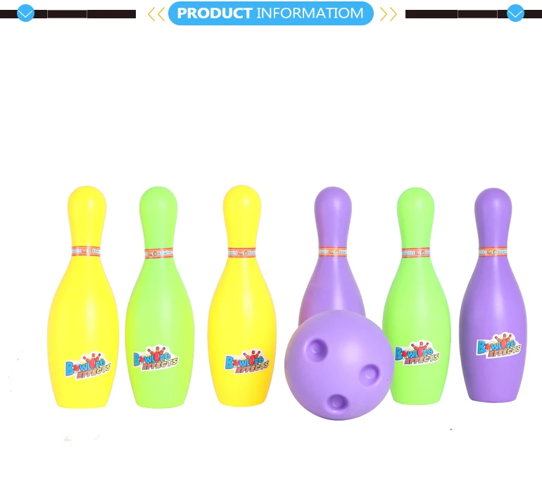 Wholesale mini ball set plastic pin bowling toys for kids