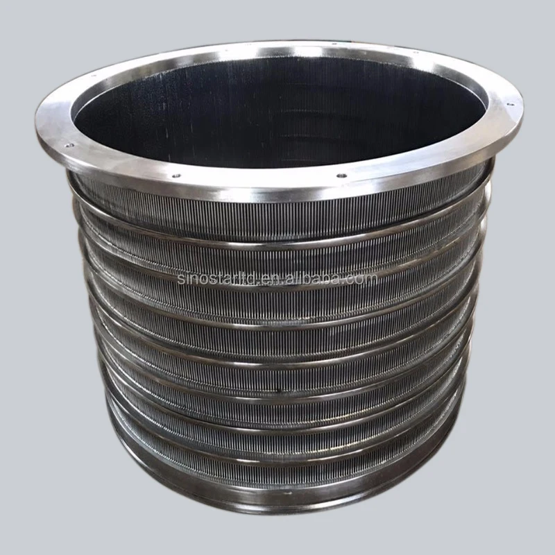 paper pulp screening second stage pressure screen basket