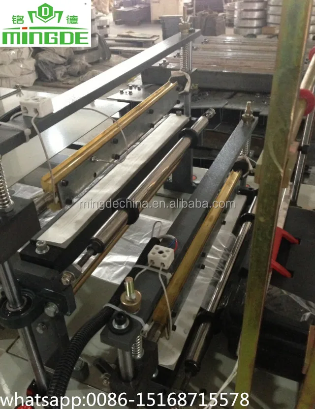 Double layer high speed make vest flat rolling bags machine plastic pe biodegradable polythen t-shirt roll bag making machine