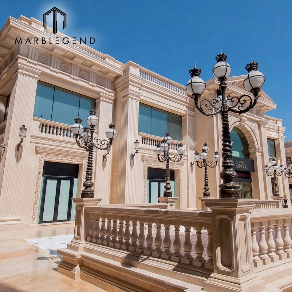 Exterior Facade 3cm Thick Natural White Limestone