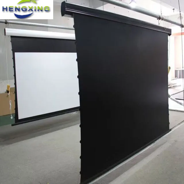 front office equipment of tubular motor for projection screen with 3D silver screen fabric