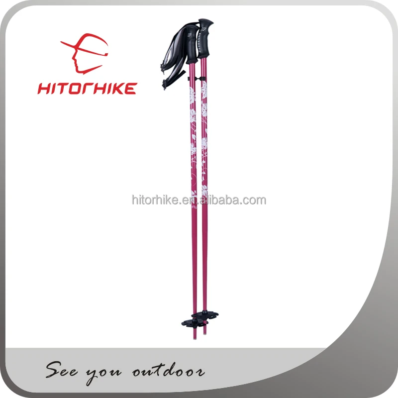 Hitorhike телескопические палки лыжные палки с одной секцией алюминия или углеродного волокна oem Поход полюс трость SP18