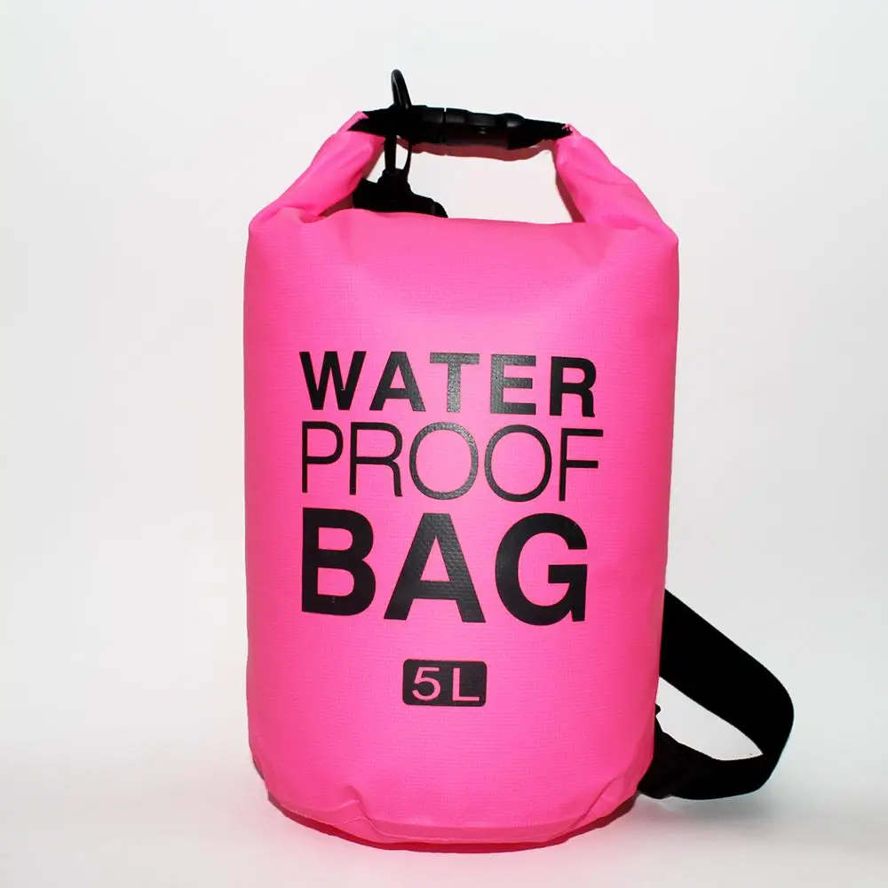 500D PVC Tarpaulin Material Roll Top Dry Tube Outdoor Sports Waterproof  Dry bag