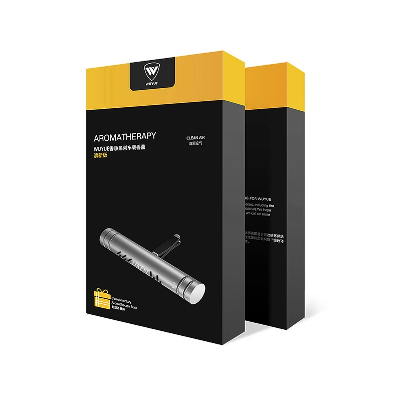 New Alloy aromatherapy car perfume diffuser replaceable aromatherapy stick core car vent clip air freshener