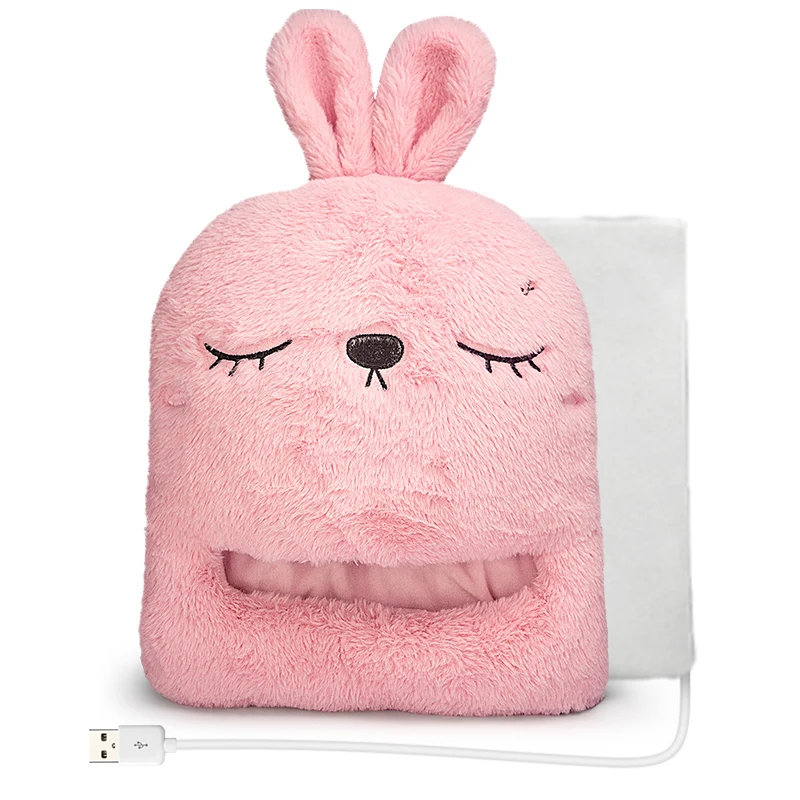 
USB power heated footwarmer heated slipper heating slipper power by USB or Power bank washable cartoon shape 