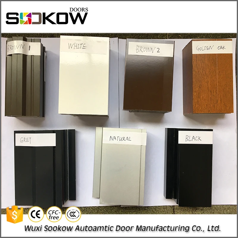 anodized aluminum transparent garage door