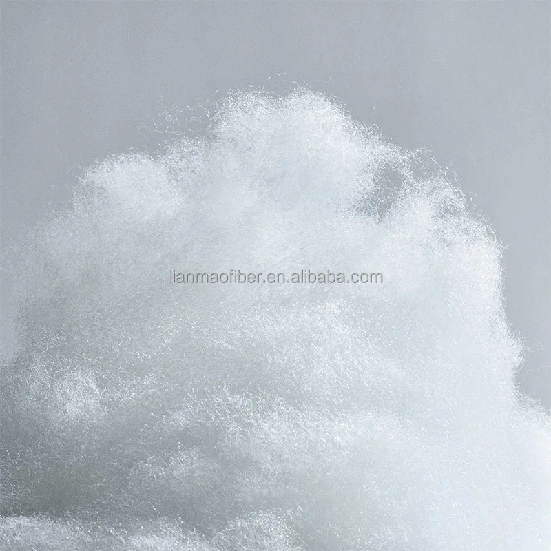 7D*64MM Super White Polyester Fiber For Filling Pillow Or Toys