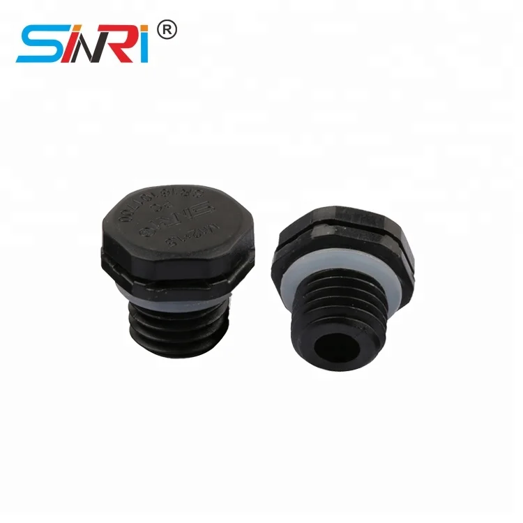 SINRI Dustproof  IP67 vent valve breathable waterproof m12 plastic screw vent plug for LED lighting