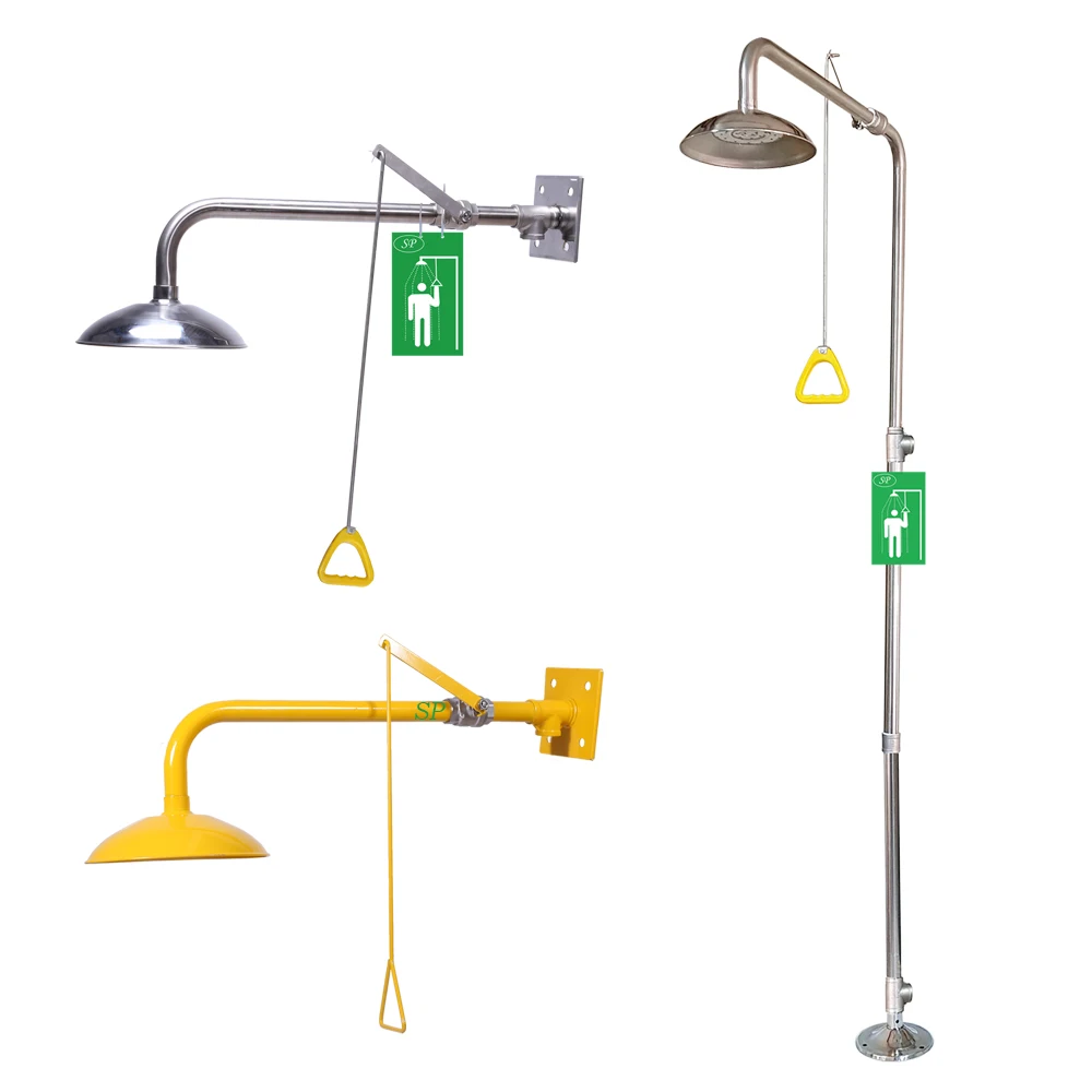 Safety Emergency Shower Combination Stainless Steel Eye Wash Station