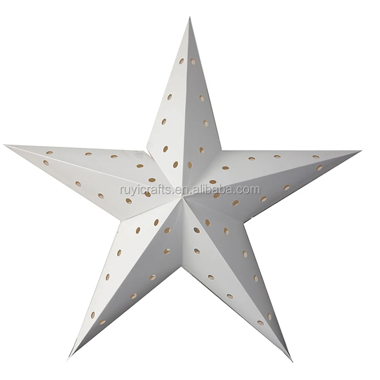 Hanging Paper Star for Christmas Decorations