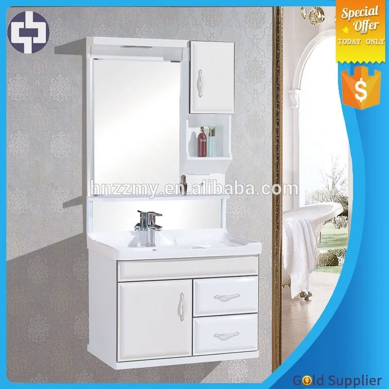 ready made plastic pvc bathroom cabinet