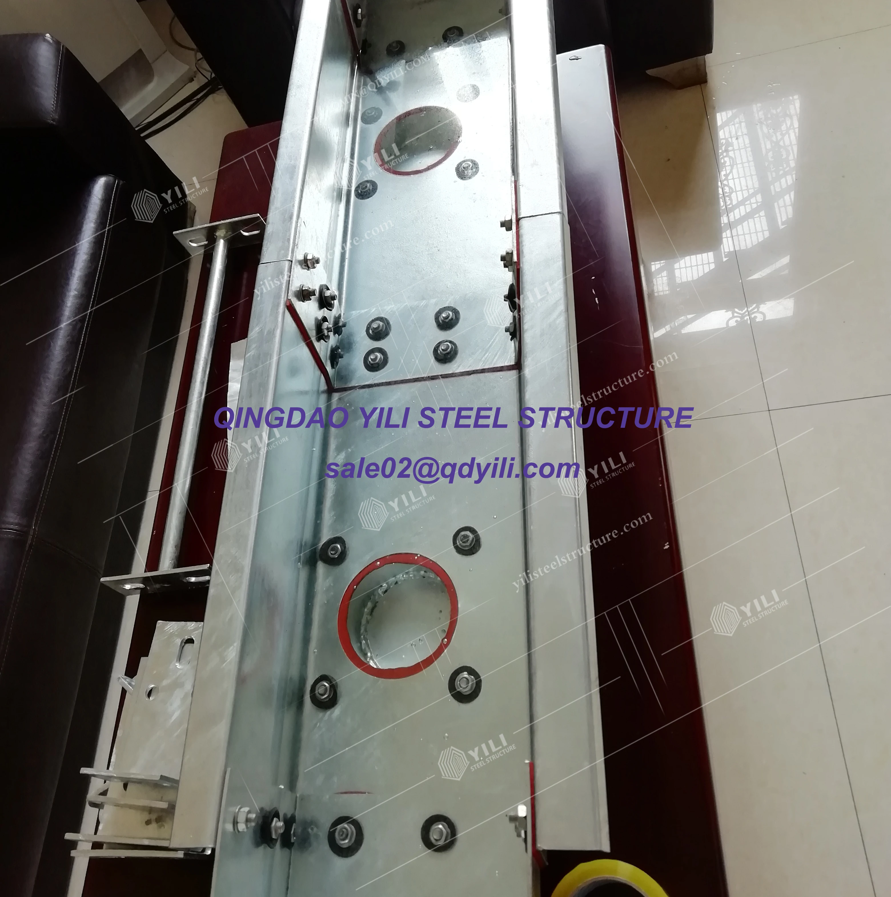 Европейская стандартная стальная конструкция строительные материалы основные детали AISC/EN1093 горячеоцинкованные желоба