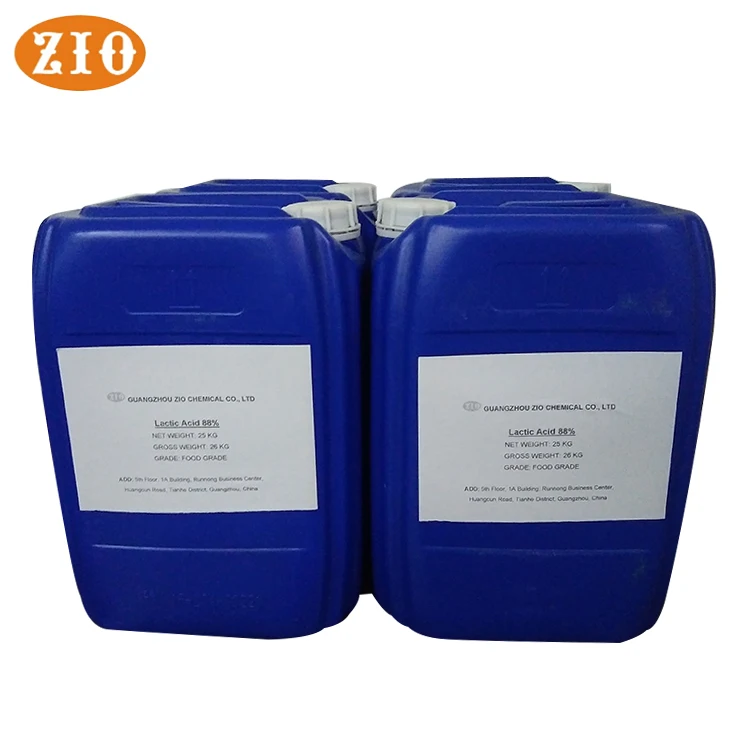 
Factory price bulk lactic acid 88% food grade, poly-l-lactic acid 