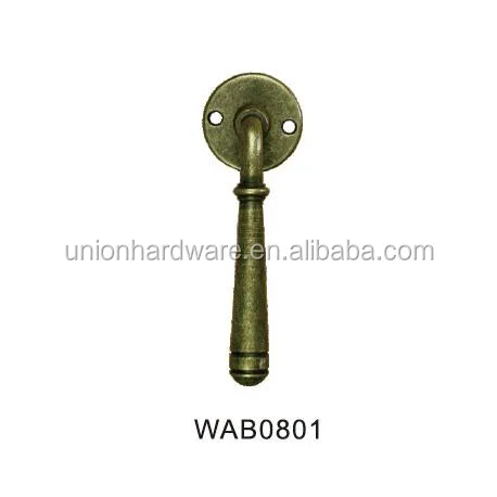 Decorative anti rust iron door handle,cast iron door handle,cast iron handle