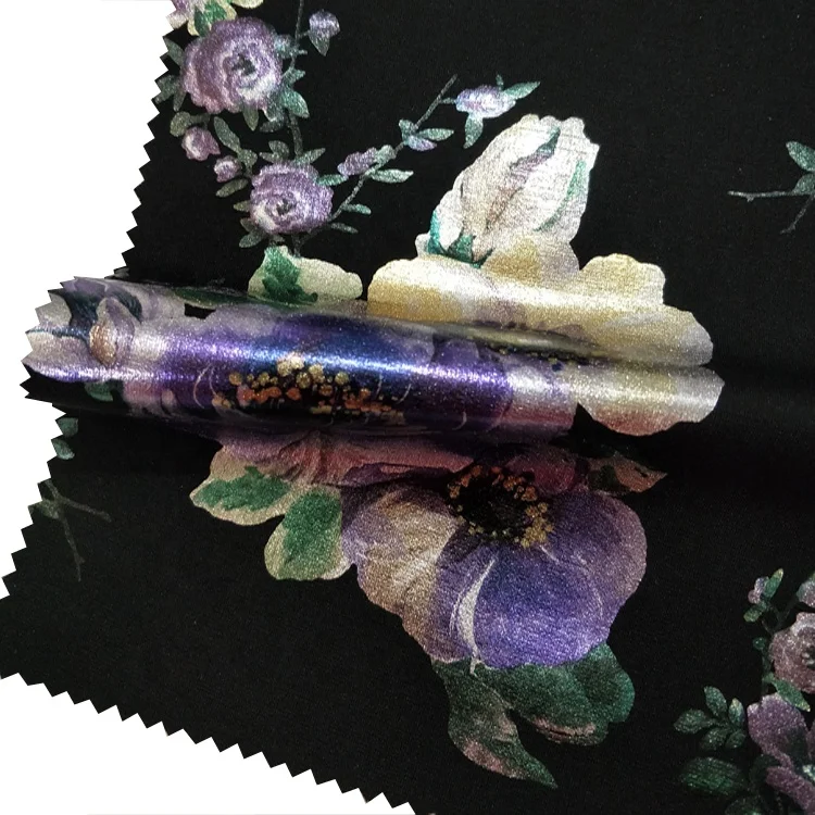 Hot Sale 3D Wholesale Printed 100% Polyester Dress Material Scuba Poly Span Fabric For Clothing