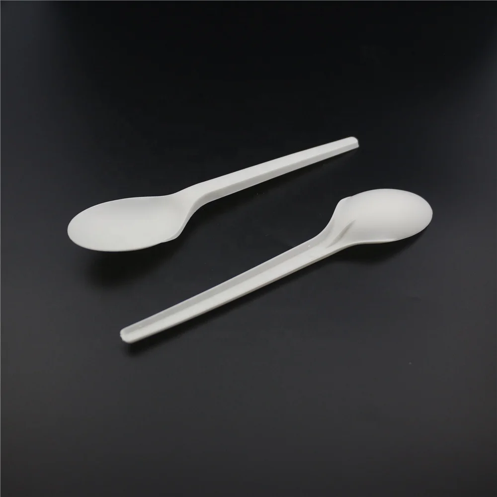 Corn Starch Biodegradable Cutlery Plastic PLA Cutlery Compostable Fork Spoon Knife Wholesale