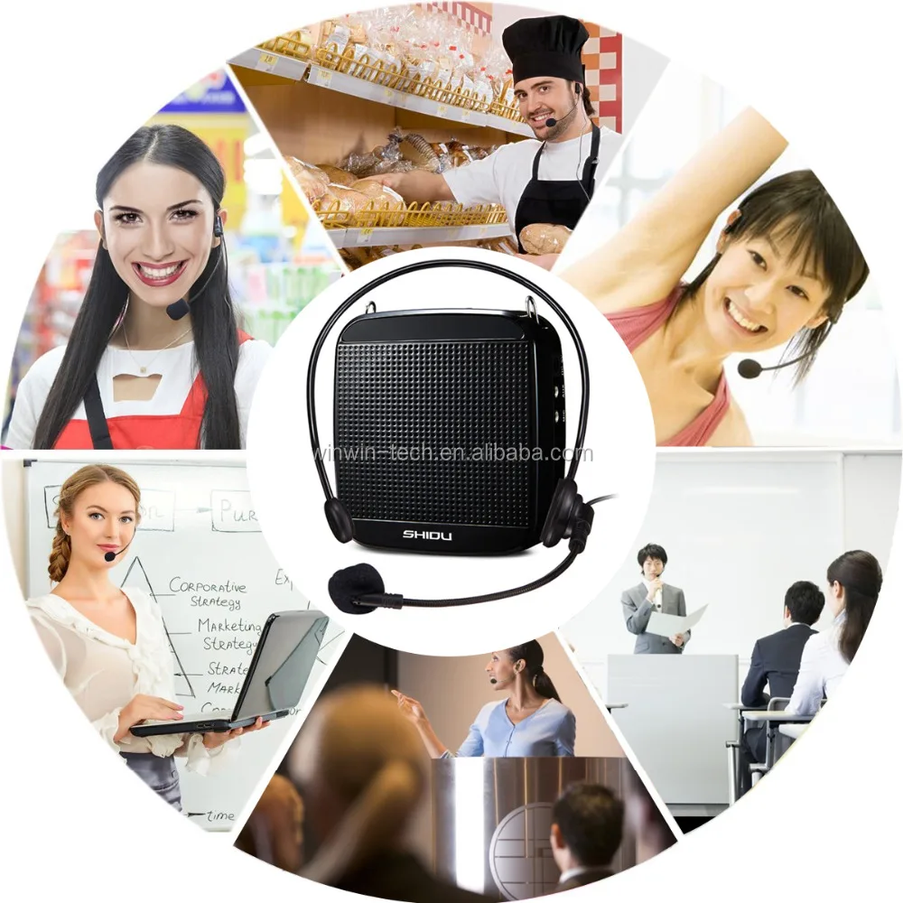 Топ продаж портативных Waistaband питание Мегафон для учителей речах