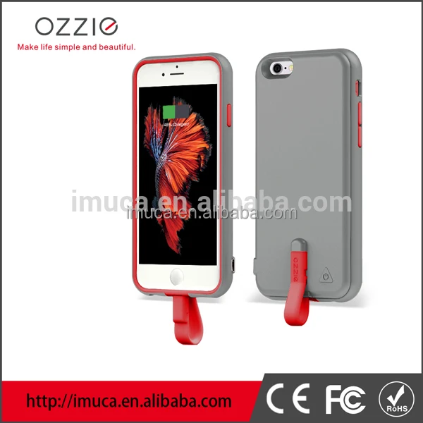 Wholesale Mobile Accessories Portable 2000mAh Smartphone Power Bank Charger Case for iPhone 6s
