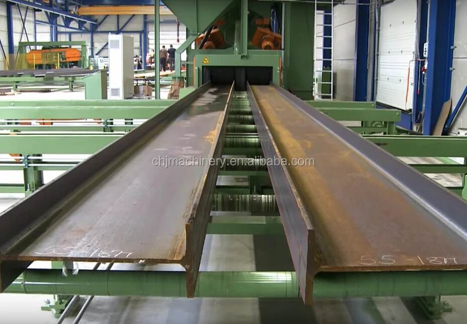 Steel profiles roller Type Shot Blasting Machine