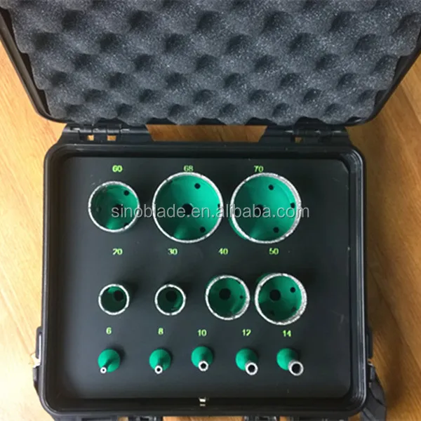 Rock drill bit Vacuum Brazed diamond drill set