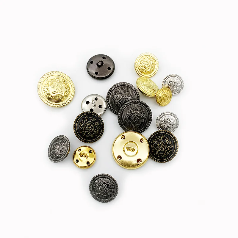 Заводская оптовая продажа медных пуговиц в стиле милитари