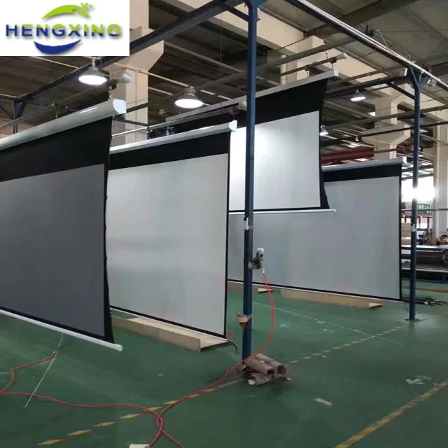 front office equipment of tubular motor for projection screen with 3D silver screen fabric