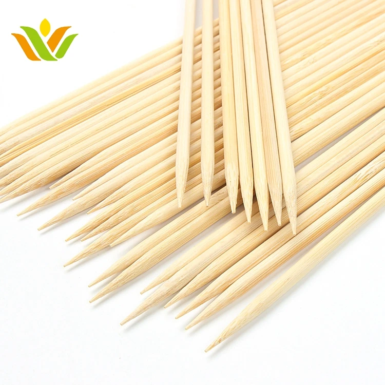 Wholesale bamboo sticks bbq skewers round bamboo sticks