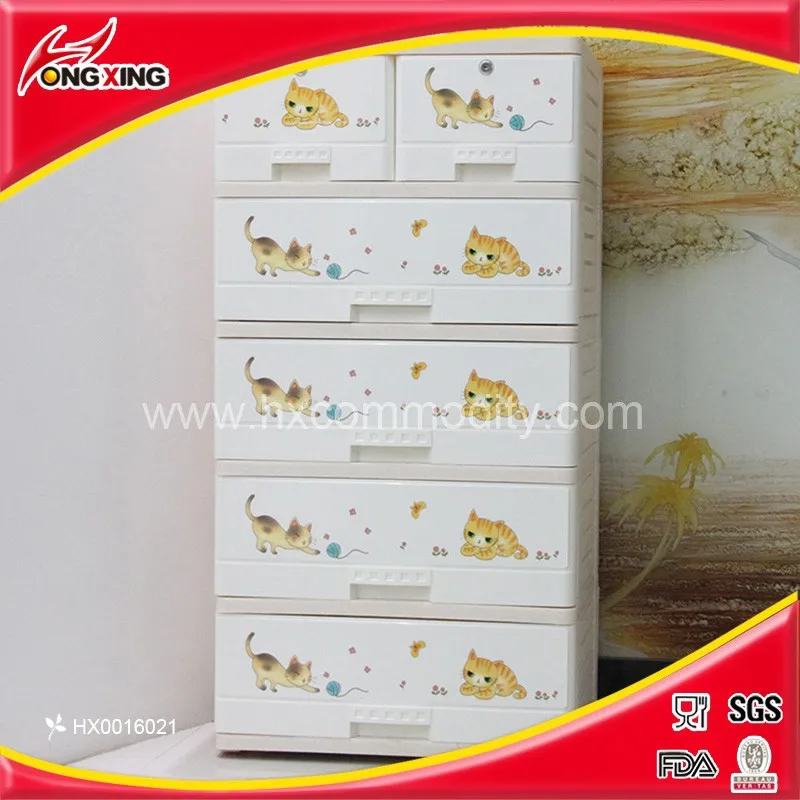 4 слоя пластиковый шкаф для хранения с замки и колеса