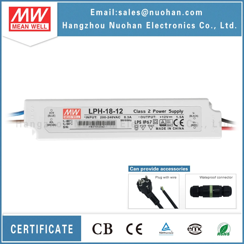 Mean well LPH-18-12 18W 12V LED driver