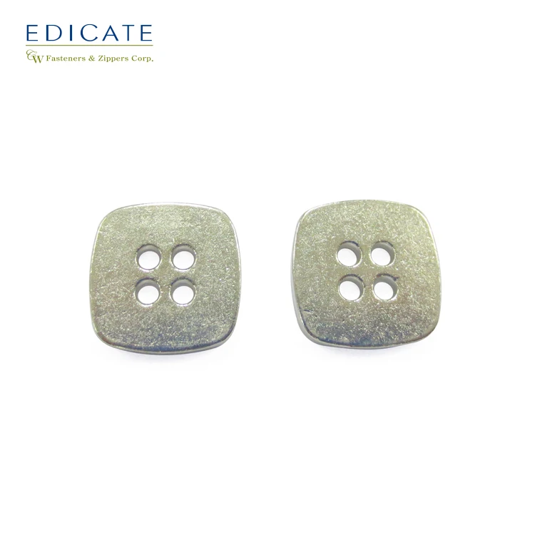 New design fancy style shirt button square 4 holes button