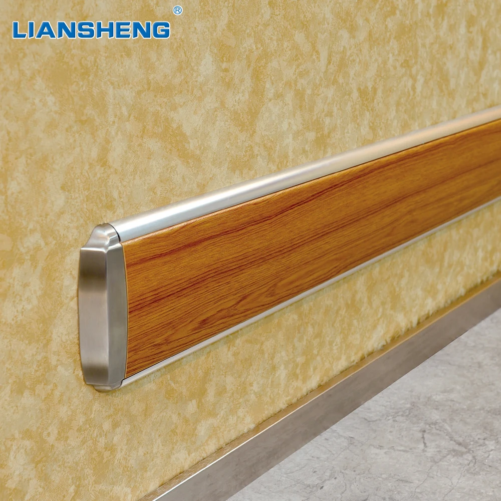Quality Teak Wood Color Decorative Bracket Wall Mount Handrail