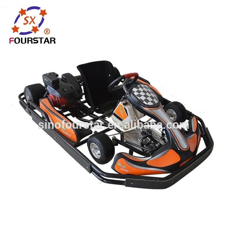 High Performance 45km/H Chromium Tube Frame Racing Go Kart With Safety Bumper