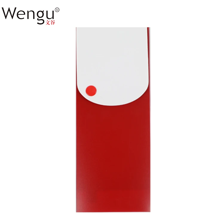 
Manufacture Printing Logo Custom Waterproof PP Stationery Durable Plastic Button Pencil Case 