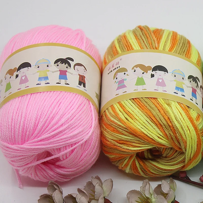 Wholesale  1kg  20Balls  Milk Yarn Cotton  Recycle Healthy  Anti-pilling  Fashion  Milk Cotton Yarn