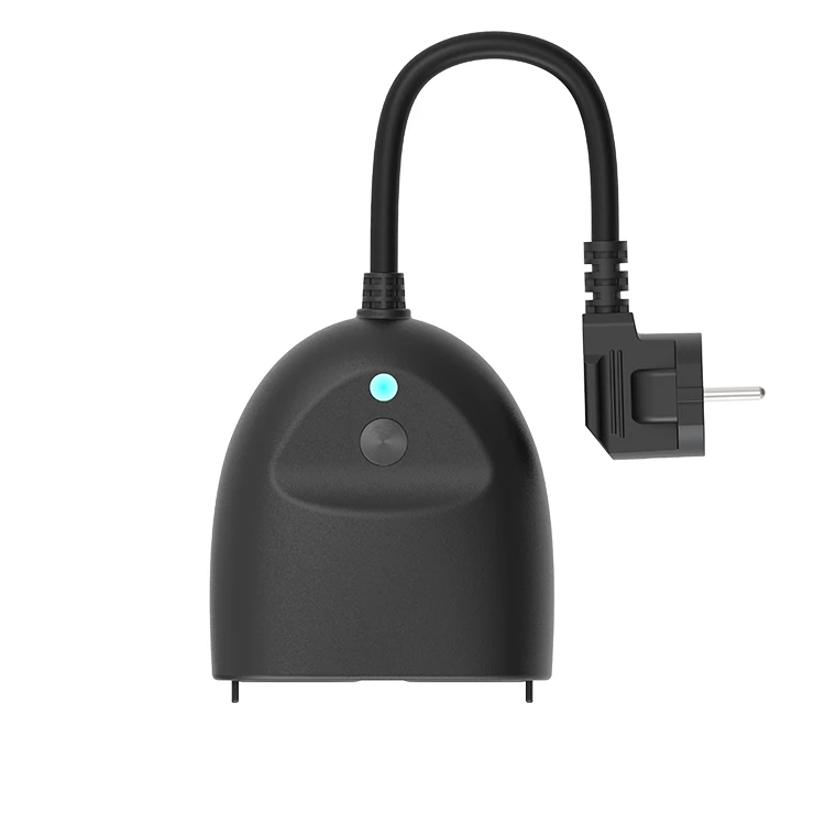 
Europe garden irrigation wifi alexa smart socket Plug with IP44 Waterproof 2 Outlet Outdoor Plug Smart wifi power strip 