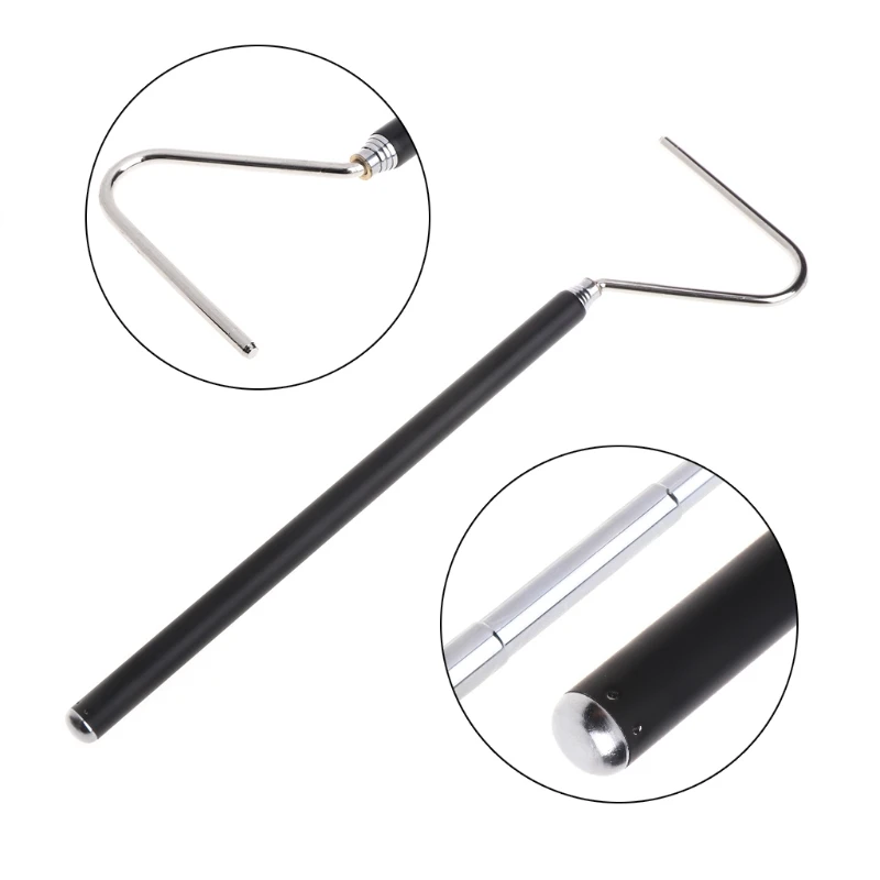 Snake Hook Stainless Steel Black Sliver Adjustable Long Handle Catching Tools Trap Tong