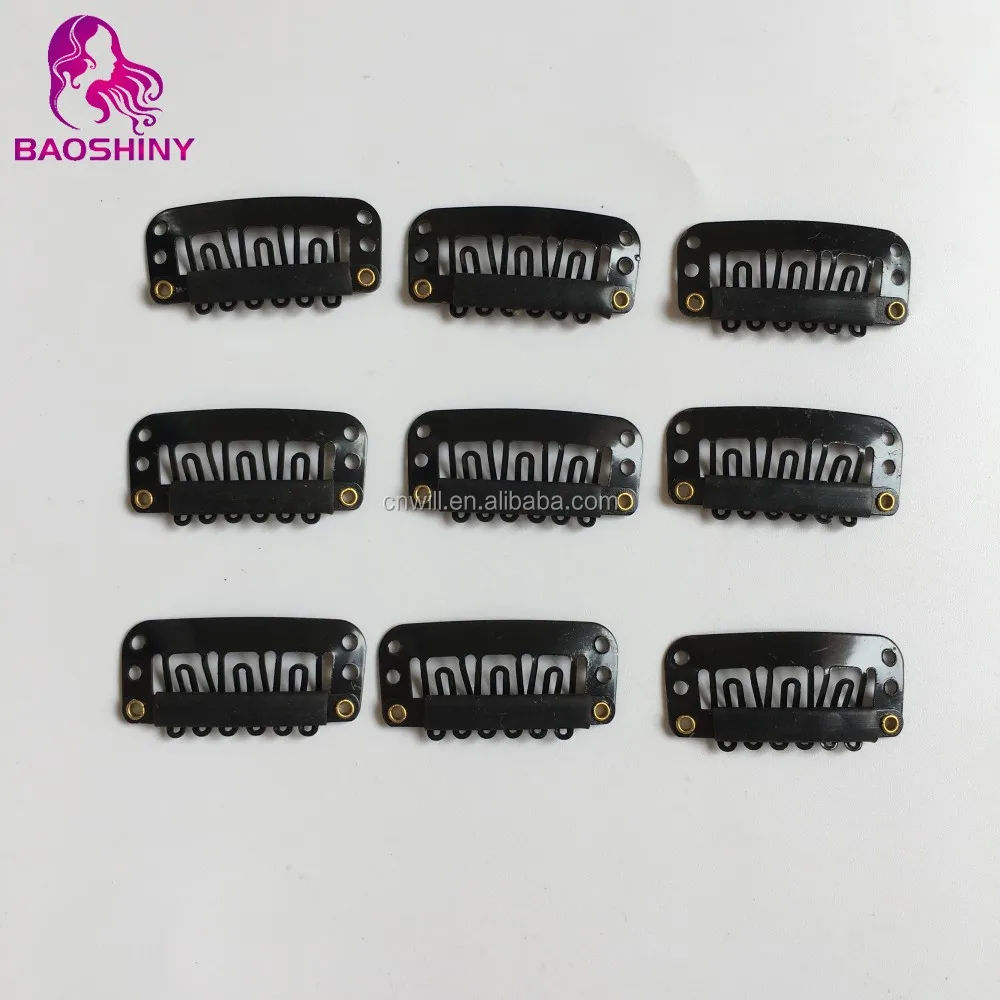 2 8 3 u-образные зажимы черные для наращивания волос 1000 шт. в пакете