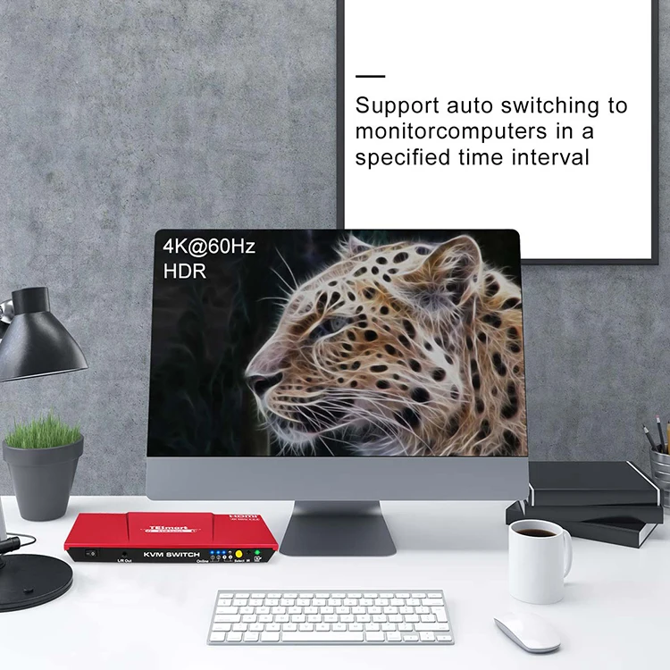 TESmart 4K@60Hz Video Switch 2x1 HDMI KVM Switch