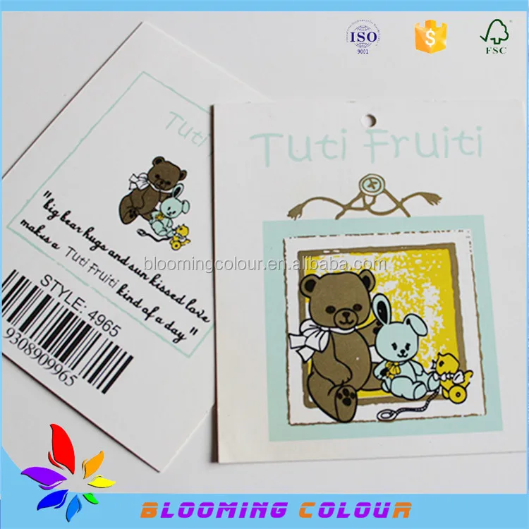 China factory sale paper name tag/simple design high quality price tag
