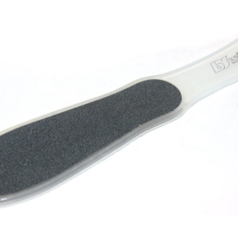 China factory supply cheap transparent plastic handle sand pedicure foot file