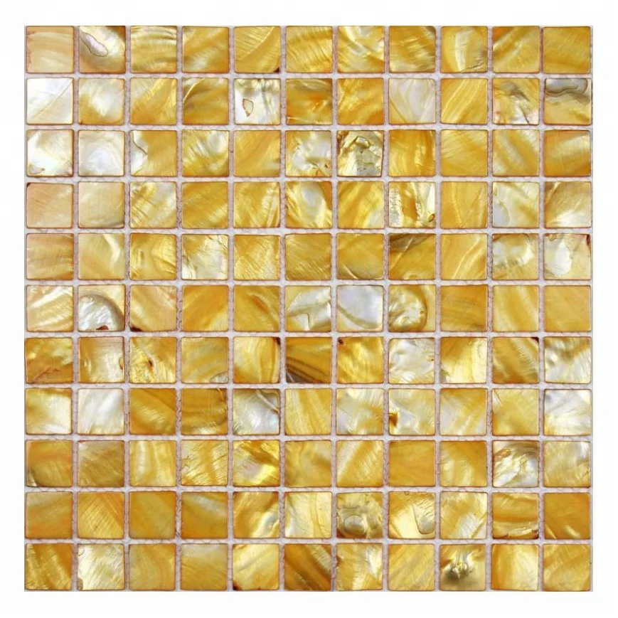 
Golden Backsplash Tiles Natural Seashell Mother Of Pearl Mosaic Sale On Alibaba 