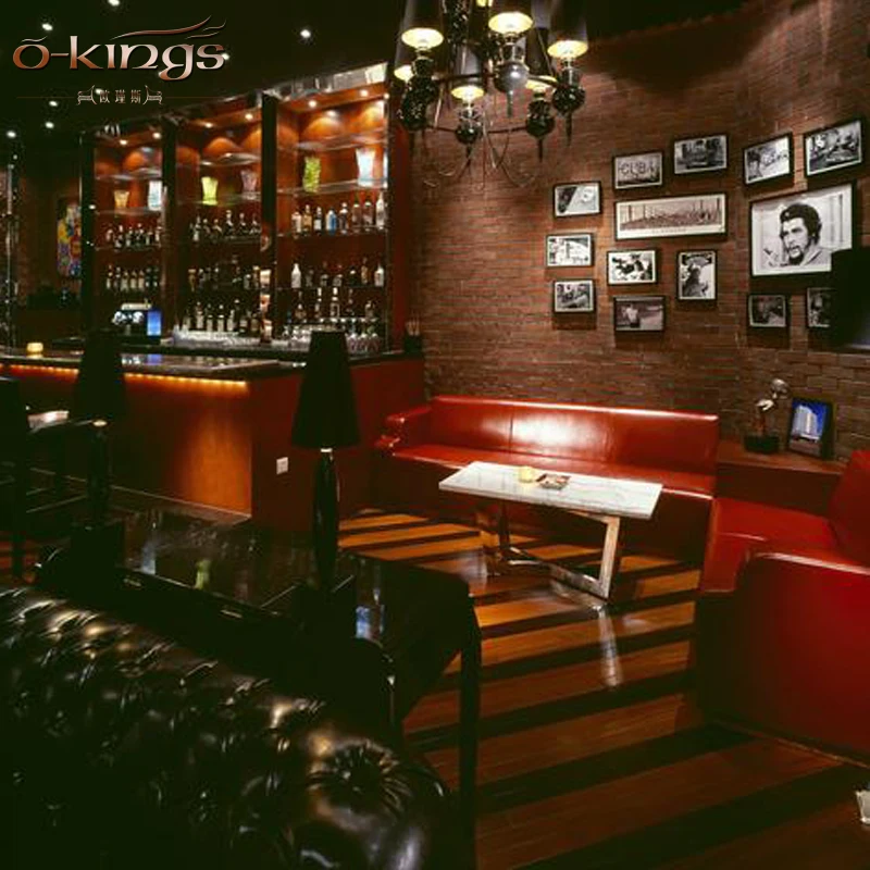 luxury high end commercial custom modern Cigar bar club furniture sets