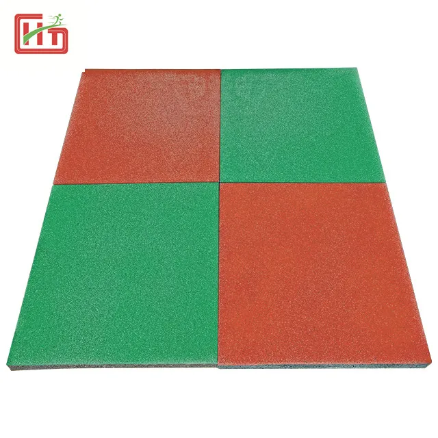 50MM High Quality Rubber Mat For Playground Outdoor Safety Rubber Floor Tiles Mats